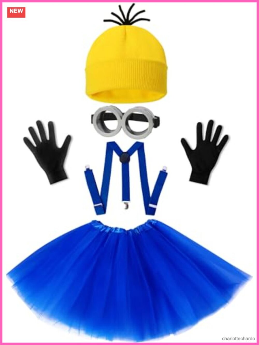 5 Piece Halloween Costume Accessory Set for Women Cosplay Dress Up